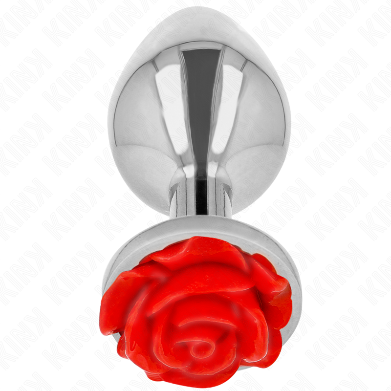 KINK - PLUG ANAL ROSE RED SIZE L - NOCTURNA DESIRES