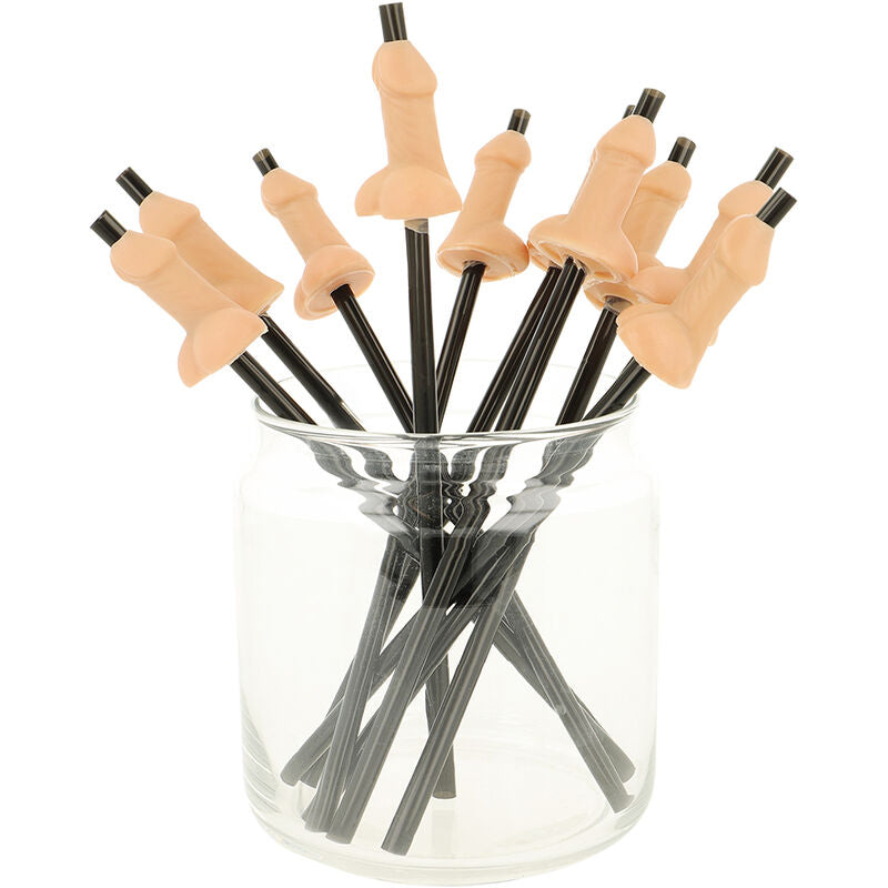 DIABLO PICANTE - BAG OF 10 NATURAL PENIS STRAWS - NOCTURNA DESIRES