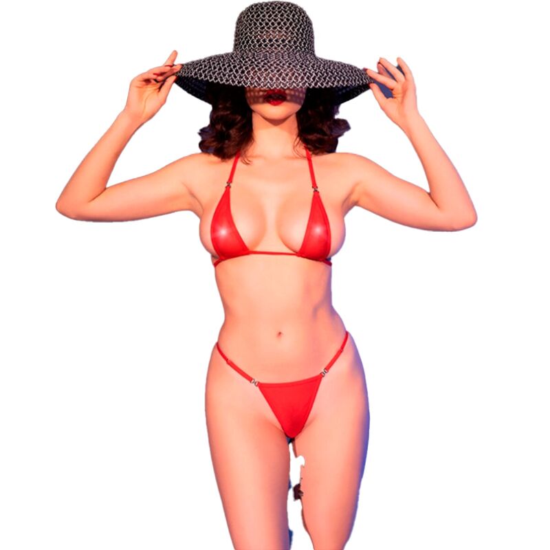 CHILIROSE - CR 4840 MICRO BIKINI RED S/M - NOCTURNA DESIRES