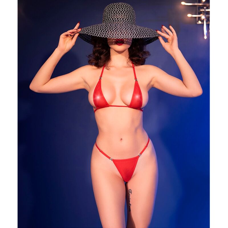 CHILIROSE - CR 4840 MICRO BIKINI RED S/M - NOCTURNA DESIRES