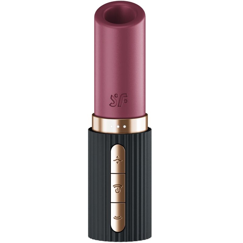 SATISFYER - PRO 2 KISS WAVE CLITORIS STIMULATOR GARNET / BLACK - NOCTURNA DESIRES