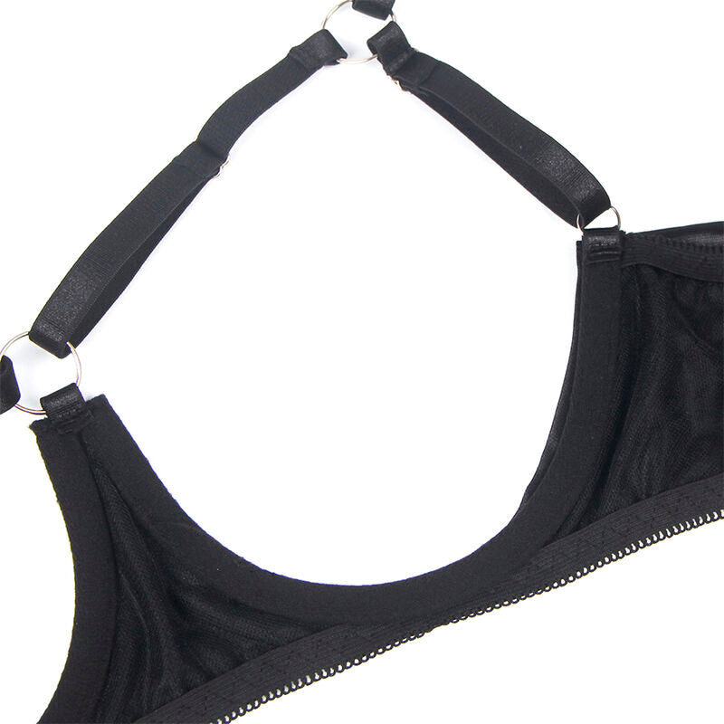 SUBBLIME - 955199 BRA SET WITH ADJUSTABLE BLACK BOW S/M - NOCTURNA DESIRES