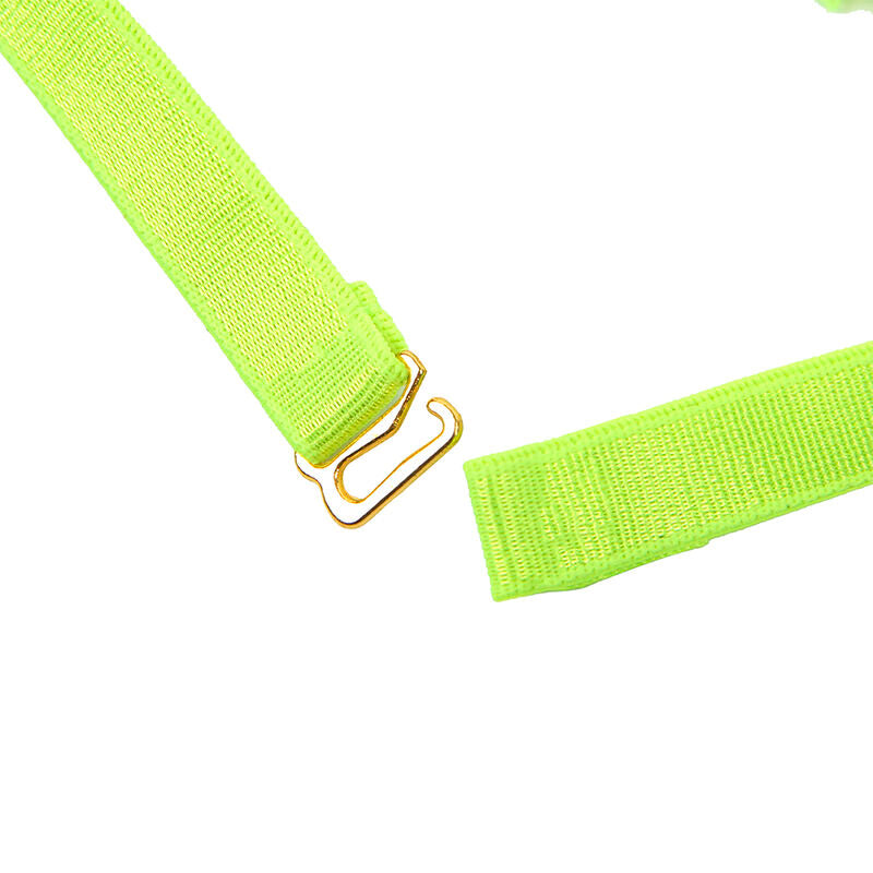 SUBBLIME - 955281 BRA SET WITH NECKLACE AND LEG DETAILS FLUORESCENT GREEN L/XL - NOCTURNA DESIRES
