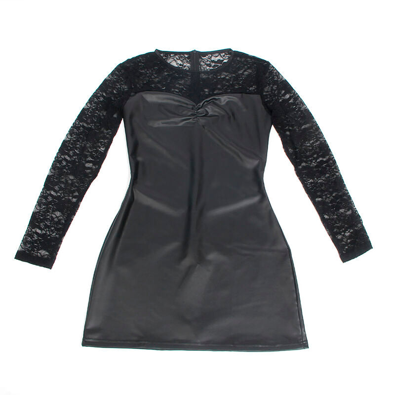 SUBBLIME - 955601 LONG SLEEVED DRESS WITH BLACK LACE L/XL - NOCTURNA DESIRES
