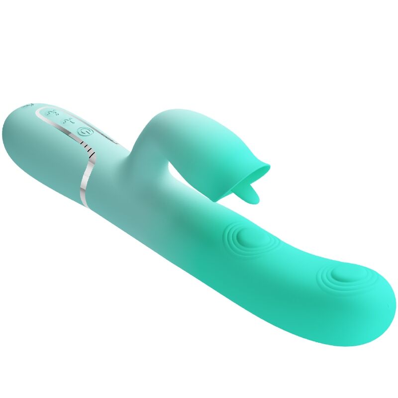 PRETTY LOVE - GIGI MULTIFUNCTION RABBIT VIBRATOR AQUA GREEN - NOCTURNA DESIRES