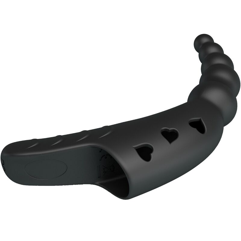 PRETTY LOVE - JORDIN FINGER VIBRATOR 10 VIBRATIONS BLACK - NOCTURNA DESIRES