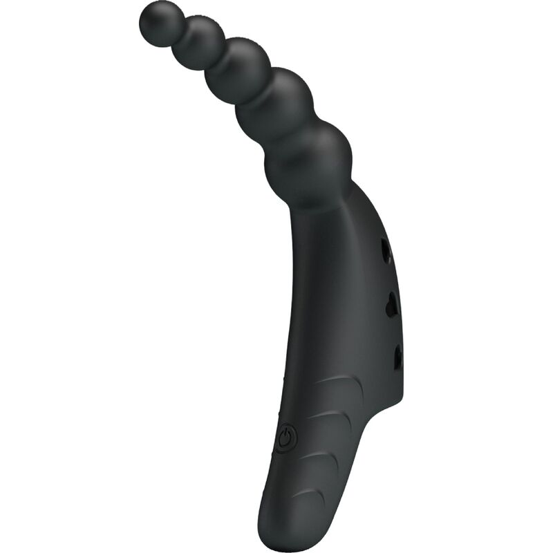 PRETTY LOVE - JORDIN FINGER VIBRATOR 10 VIBRATIONS BLACK - NOCTURNA DESIRES