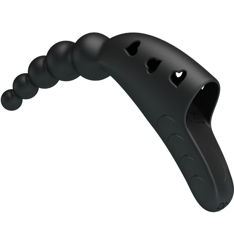 PRETTY LOVE - JORDIN FINGER VIBRATOR 10 VIBRATIONS BLACK - NOCTURNA DESIRES