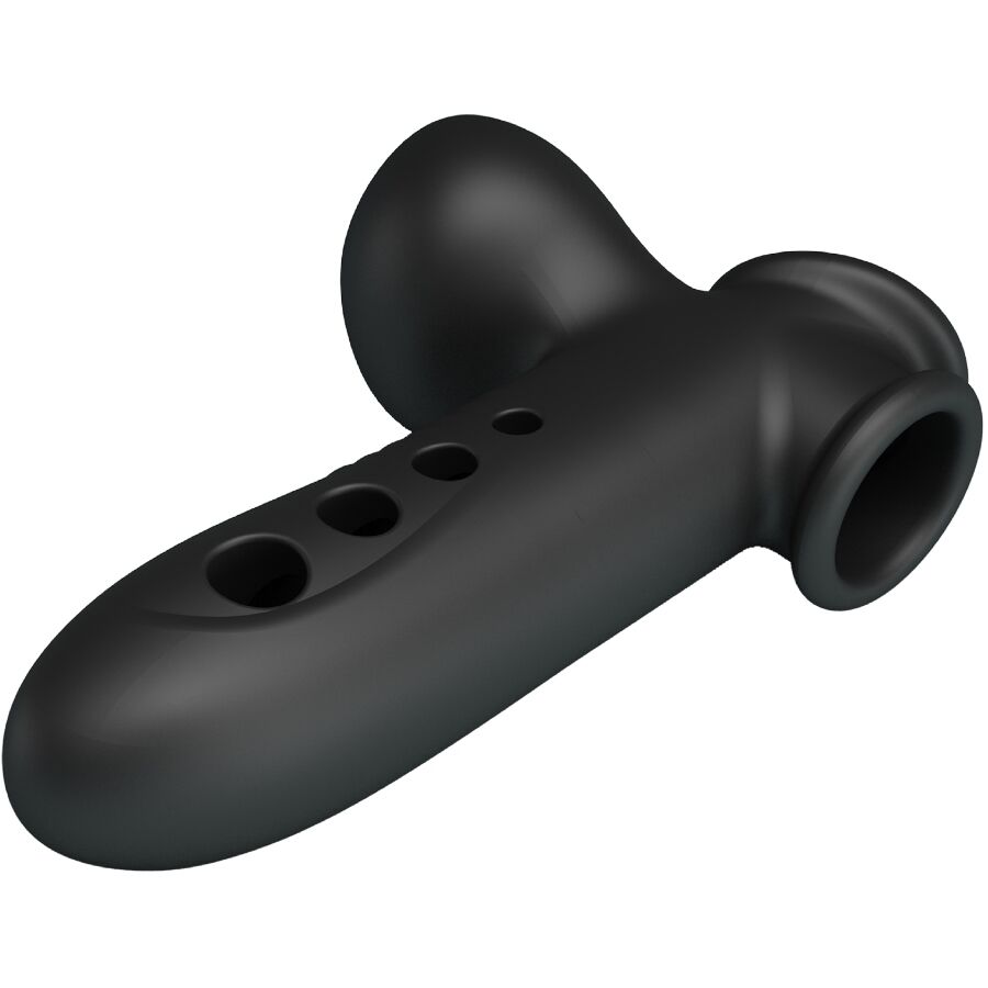 PRETTY LOVE - CRANE PENIS SLEEVE WITH AIRBAG BLACK - NOCTURNA DESIRES
