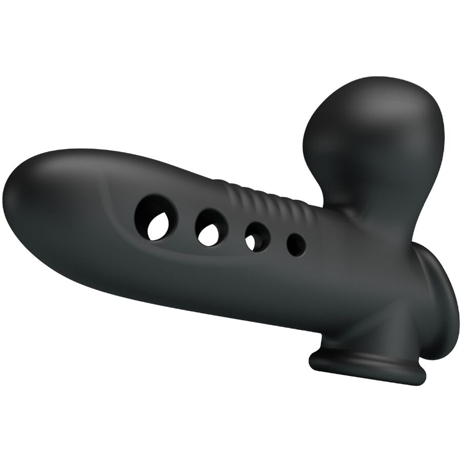 PRETTY LOVE - CRANE PENIS SLEEVE WITH AIRBAG BLACK - NOCTURNA DESIRES