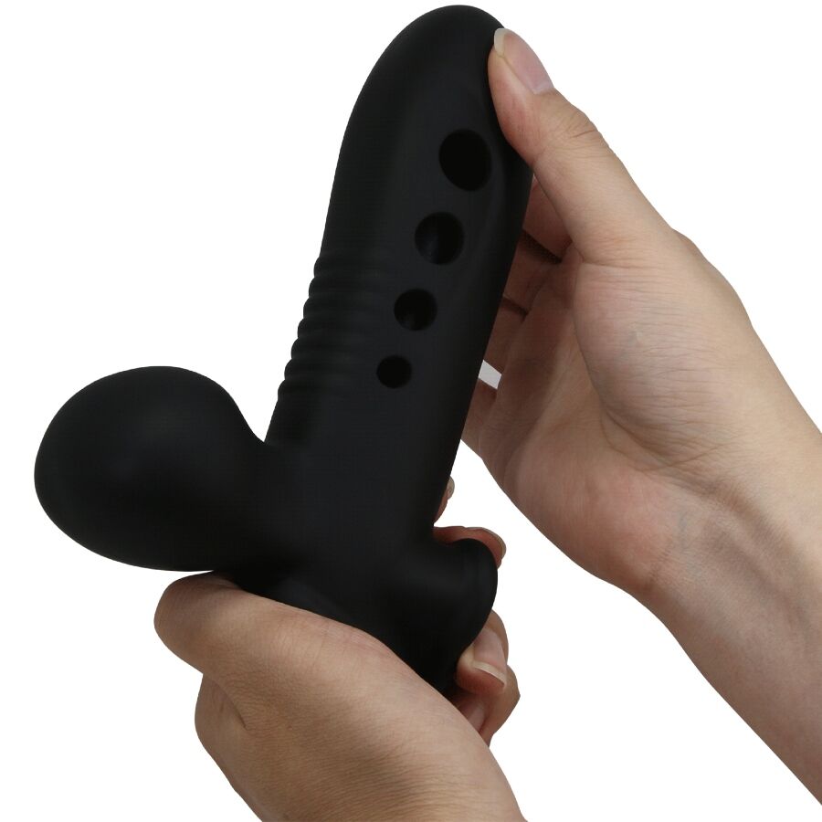 PRETTY LOVE - CRANE PENIS SLEEVE WITH AIRBAG BLACK - NOCTURNA DESIRES