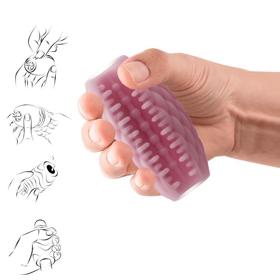 PRETTY LOVE - ATHENA EROS SILICONE MALE MASTURBATOR PINK - NOCTURNA DESIRES