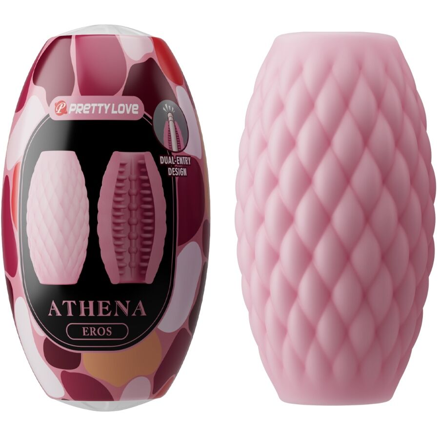 PRETTY LOVE - ATHENA EROS SILICONE MALE MASTURBATOR PINK - NOCTURNA DESIRES