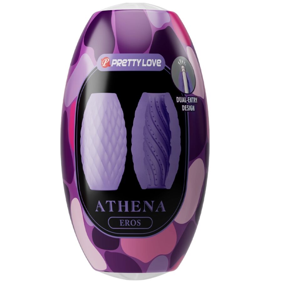 PRETTY LOVE - ATHENA EROS SILICONE MALE MASTURBATOR PURPLE - NOCTURNA DESIRES