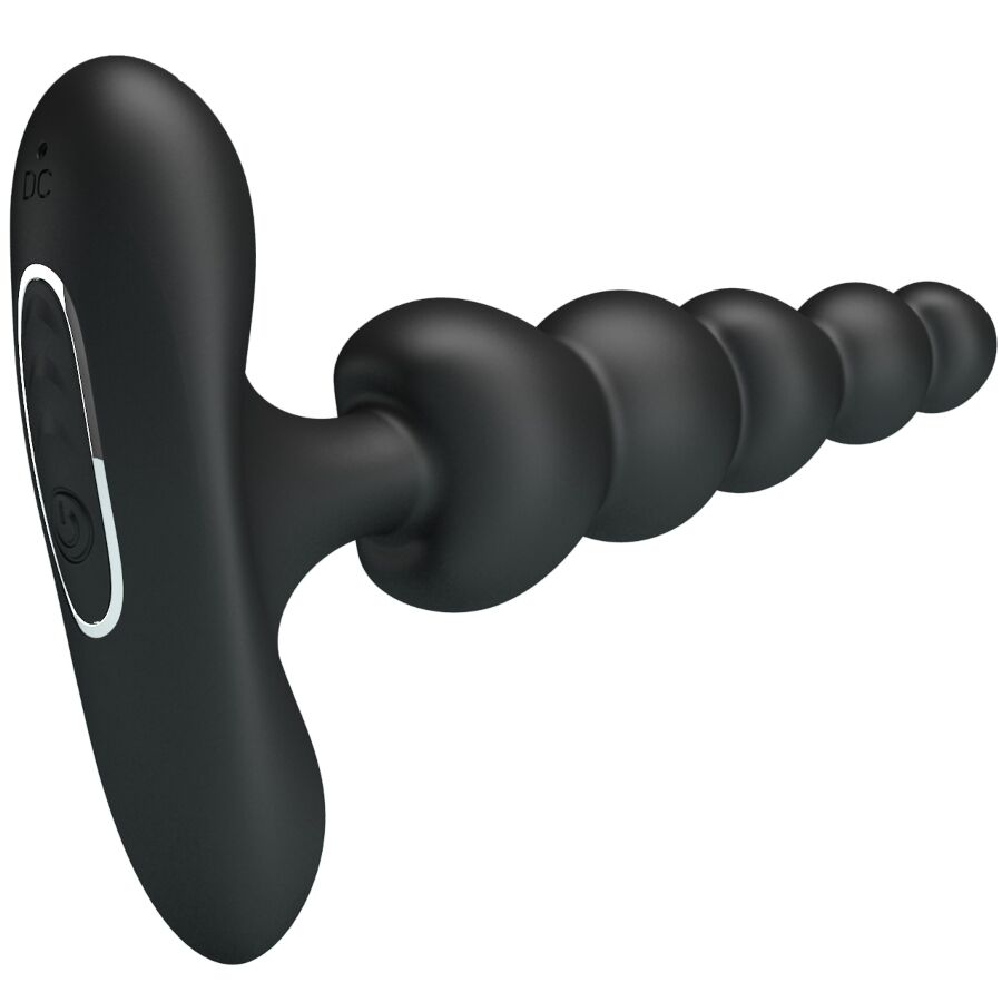 PRETTY LOVE - CORBAN ANAL VIBRATOR 10 VIBRATIONS BLACK - NOCTURNA DESIRES