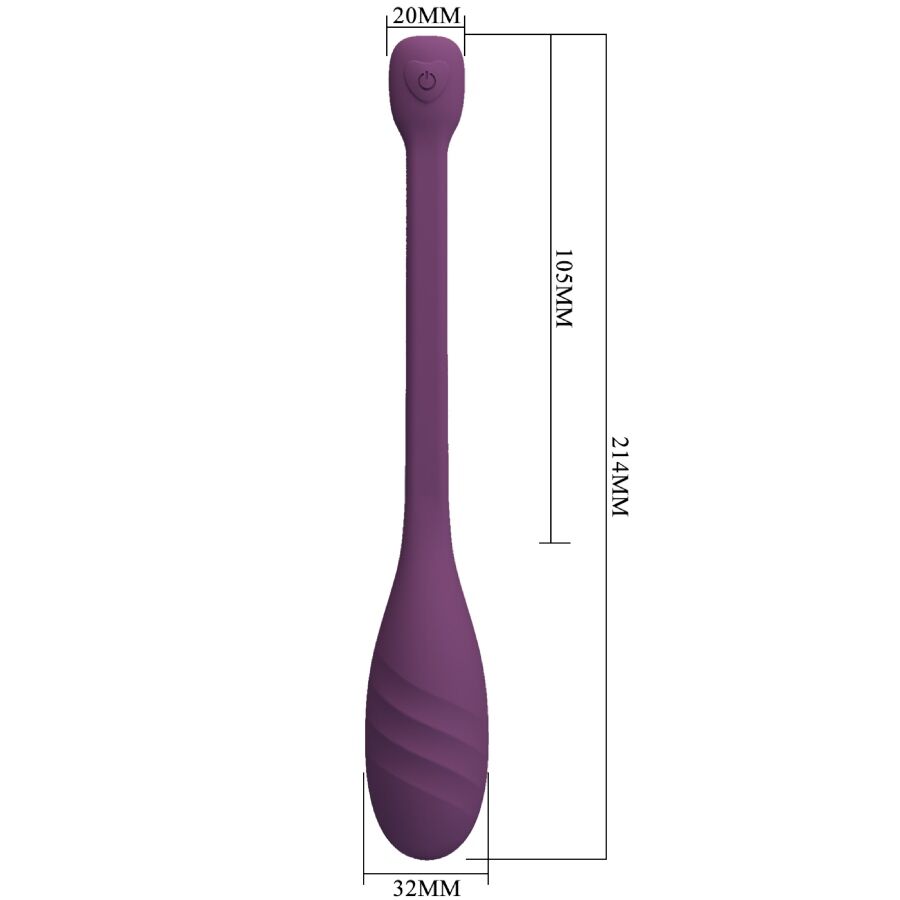 PRETTY LOVE - LEVIATHAN APP CONTROLLED VIBRATOR PURPLE - NOCTURNA DESIRES