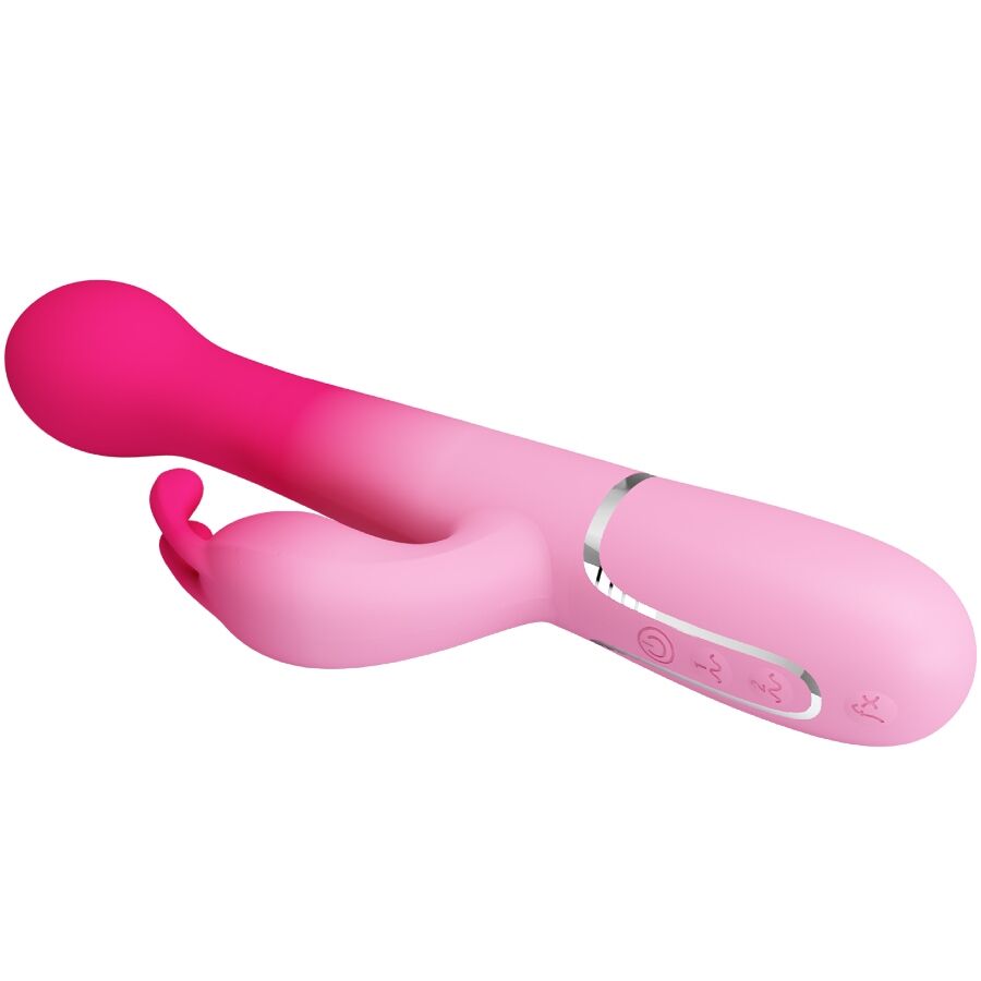 PRETTY LOVE - DEJON 3 IN 1 MULTIFUNCTION RABBIT VIBRATOR PINK - NOCTURNA DESIRES