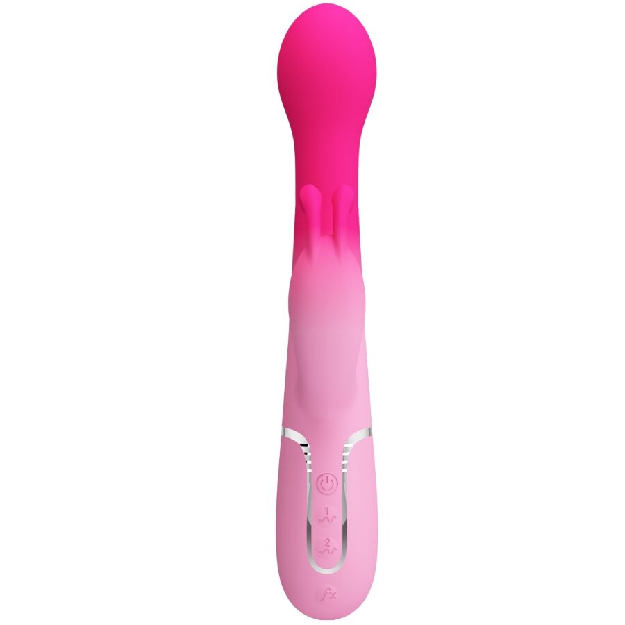 PRETTY LOVE - DEJON 3 IN 1 MULTIFUNCTION RABBIT VIBRATOR PINK - NOCTURNA DESIRES