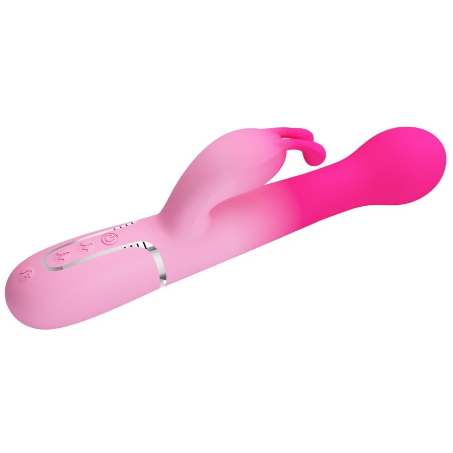 PRETTY LOVE - DEJON 3 IN 1 MULTIFUNCTION RABBIT VIBRATOR PINK - NOCTURNA DESIRES