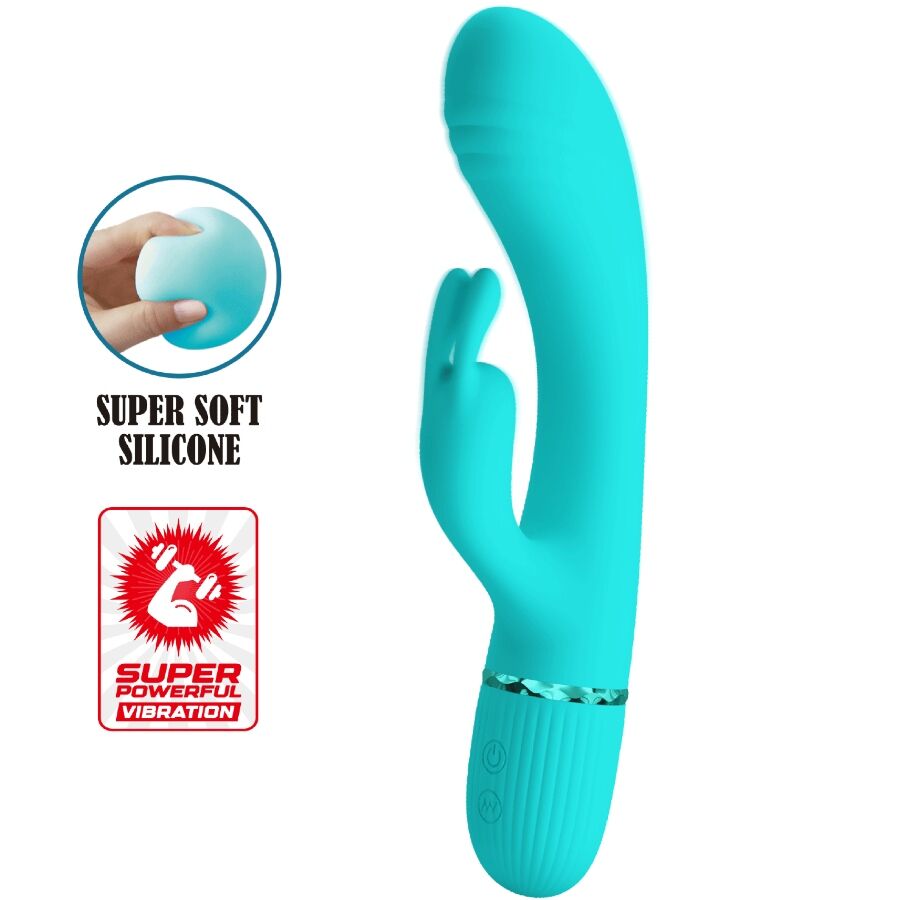 PRETTY LOVE - SCOCCO VIBRATOR RABBIT TURQUOISE - NOCTURNA DESIRES