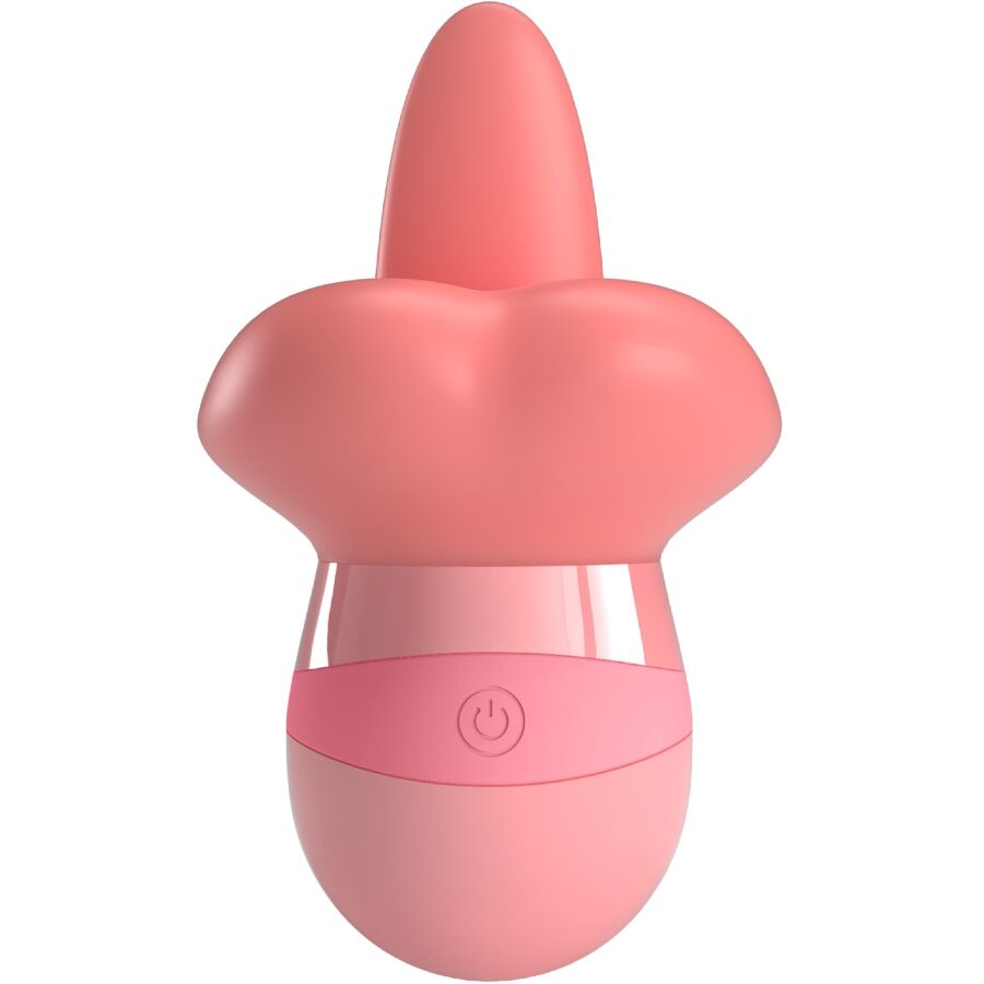 PRETTY LOVE - KYLEE TONGUE CLITORIS STIMULATOR 10 VIBRATIONS NUDE PINK - NOCTURNA DESIRES