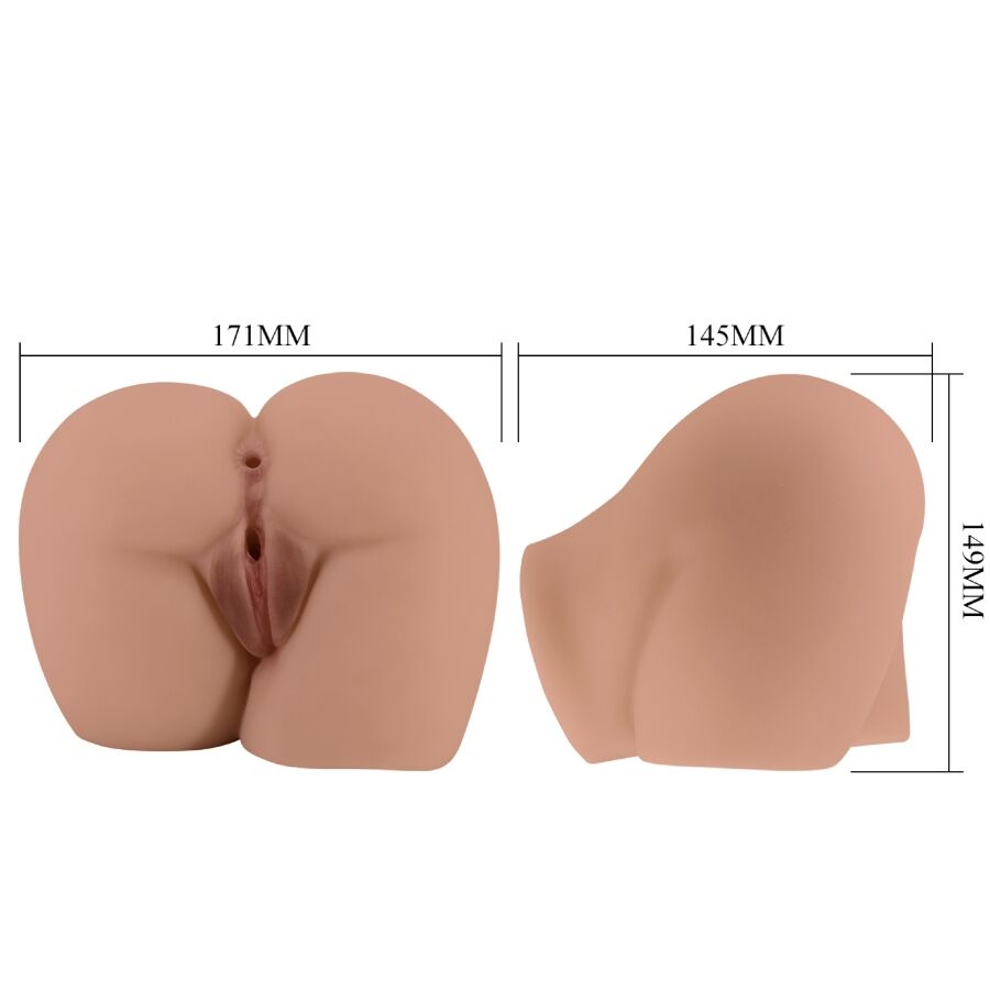 CRAZY BULL - BERNACE ASS VIBRATOR WITH REALISTIC VAGINA AND ANUS FLESH REMOTE CONTROL - NOCTURNA DESIRES