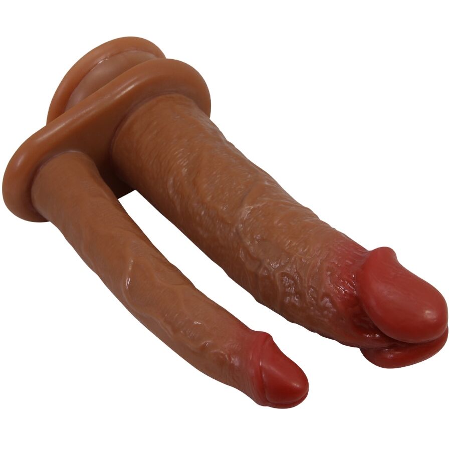 PRETTY LOVE - GORAN DOUBLE DILDO REALISTIC NATURAL MULATO - NOCTURNA DESIRES