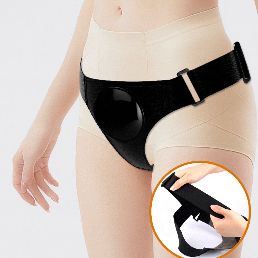 PRETTY LOVE - KYTON UNIVERSAL HARNESS BRIEFS WITH SQUIRTING DILDO 19 CM MULATO - NOCTURNA DESIRES