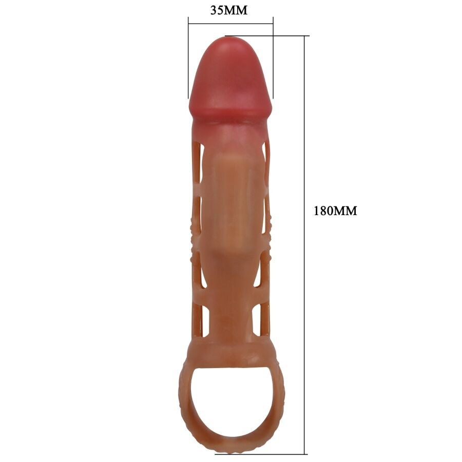 PRETTY LOVE - PRESTON VIBRATING PENIS SLEEVE 18 CM - NOCTURNA DESIRES