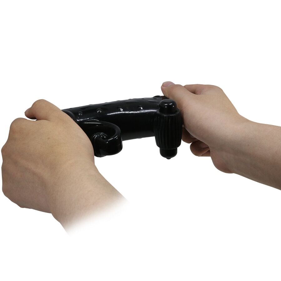 ROMANCE - VIBRATING PENIS SLEEVE BLACK - NOCTURNA DESIRES