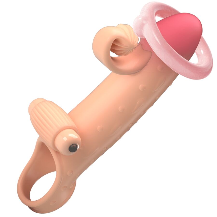 ROMANCE - VIBRATING PENIS SLEEVE NATURAL - NOCTURNA DESIRES