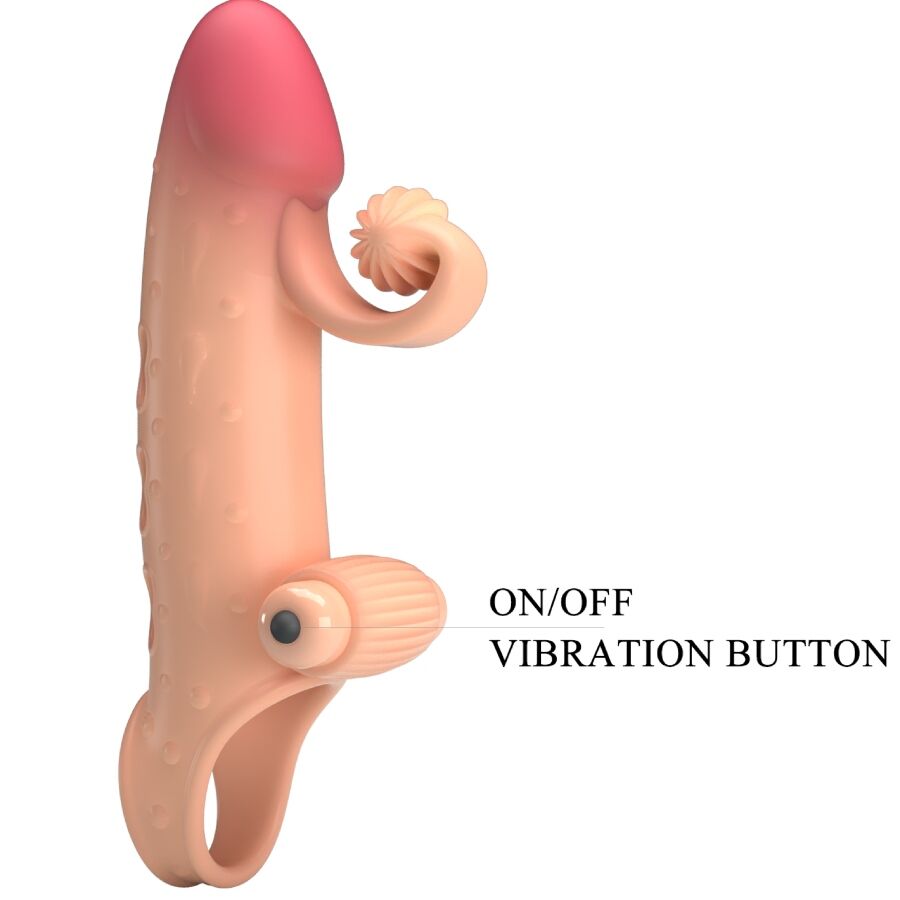 ROMANCE - VIBRATING PENIS SLEEVE NATURAL - NOCTURNA DESIRES