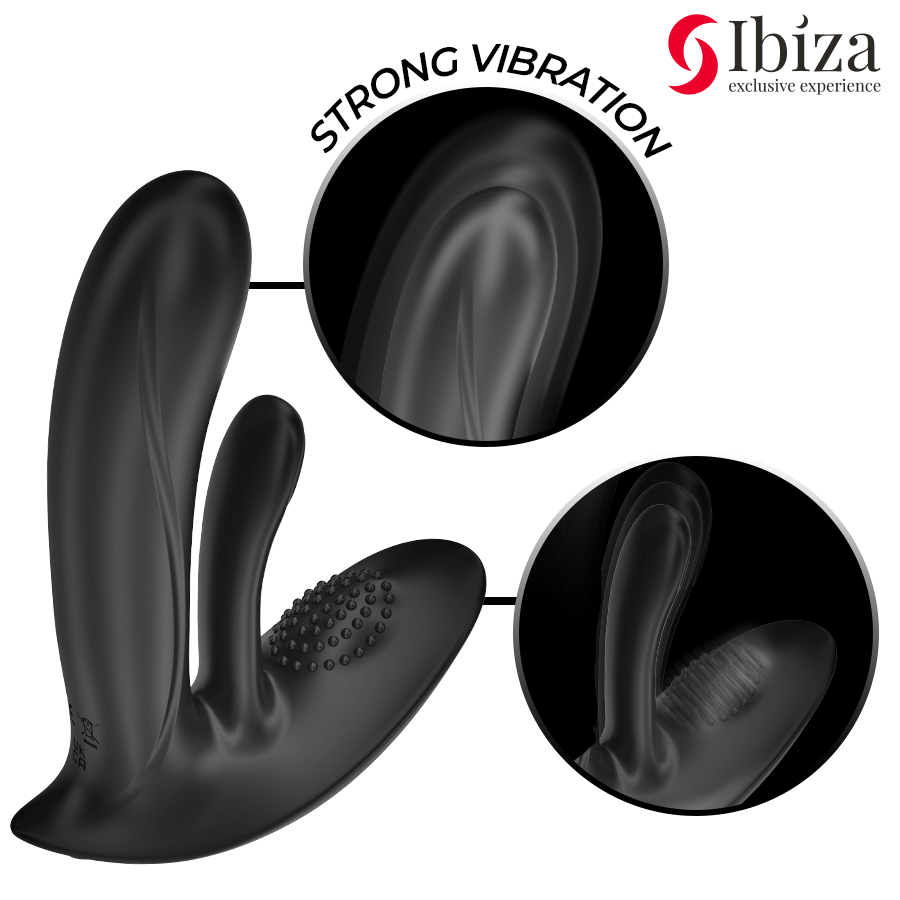 IBIZA - WEARABLE VIBRATOR WITH G-SPOT AND CLITORIS STIMULATION WITH REMOTE CONTROL - NOCTURNA DESIRES