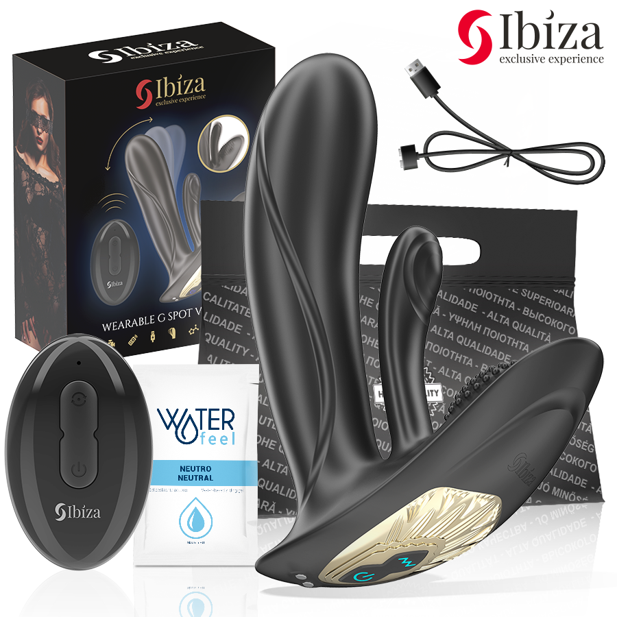IBIZA - WEARABLE VIBRATOR WITH G-SPOT AND CLITORIS STIMULATION WITH REMOTE CONTROL - NOCTURNA DESIRES