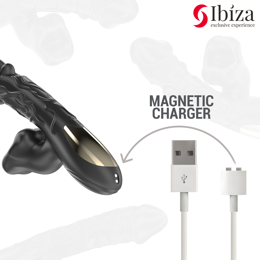 IBIZA - VIBRATOR AND CLITORIS STIMULATOR WITH BITING AND ROTATION EFFECT - NOCTURNA DESIRES