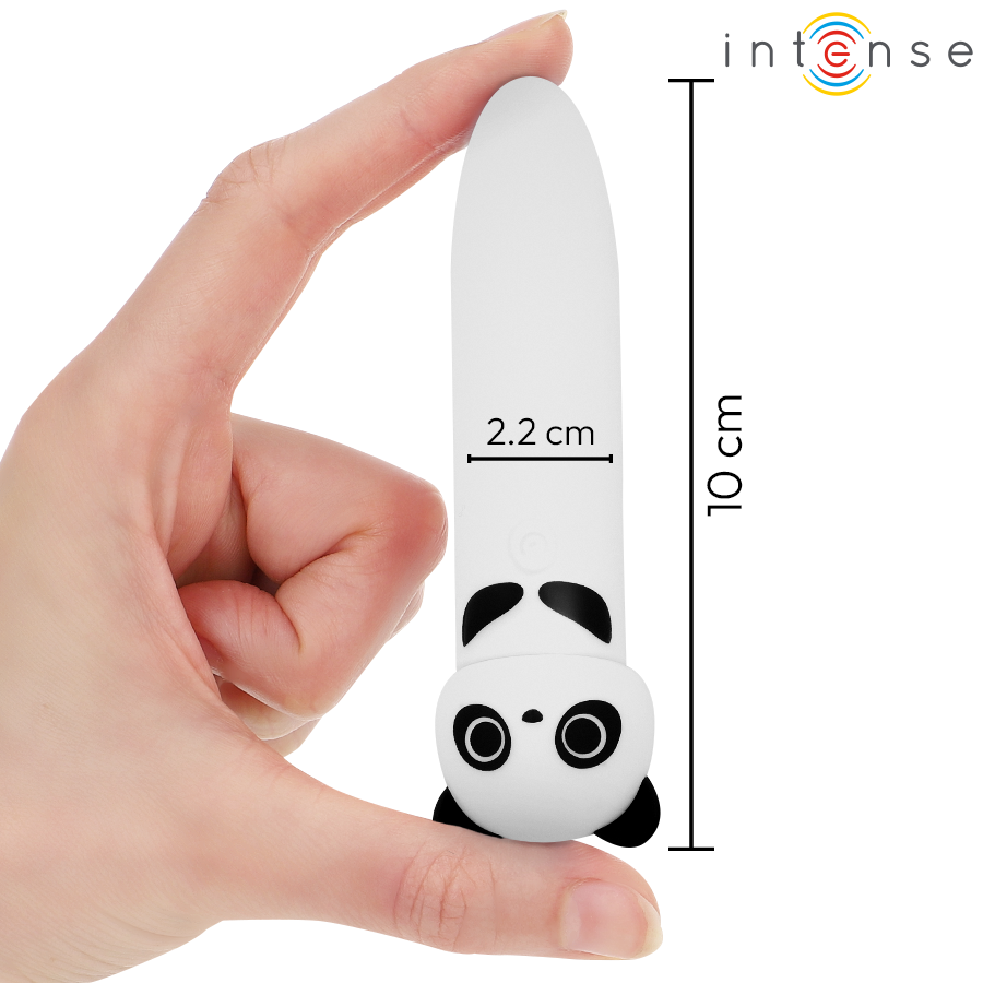 INTENSE - POH PANDA VIBRATING BULLET USB RECHARGEABLE 10 X 2.2 CM - NOCTURNA DESIRES