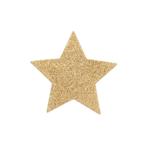 BIJOUX - INDISCRETS FLASH GOLDEN STAR NIPPLE COVERS BIJOUX FLASH COLLECTION  NOCTURNA DESIRES