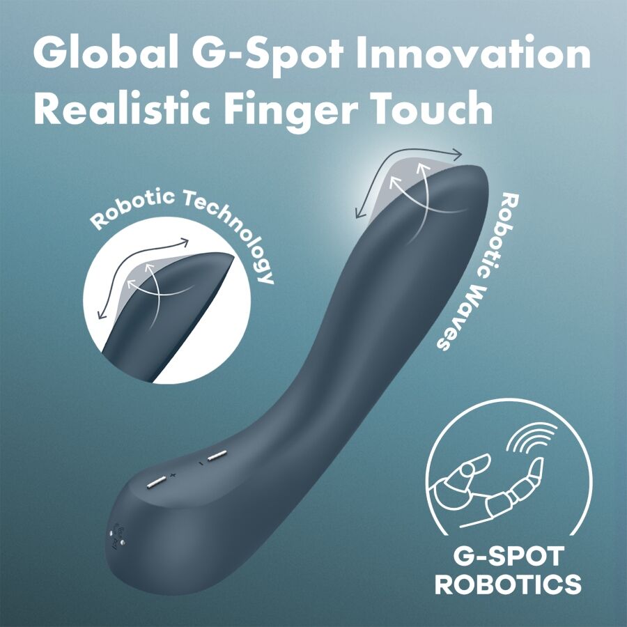 SATISFYER - G-SPOT WAVE 4 12 VIBRATIONS PROGRAM VIBRATOR DARK GREY - NOCTURNA DESIRES