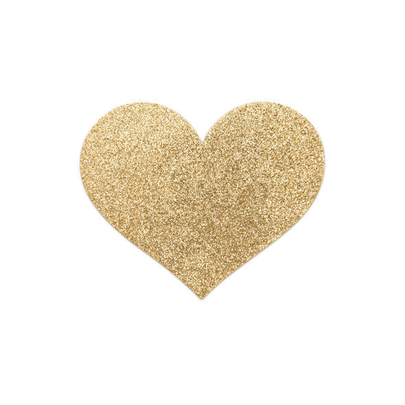BIJOUX - INDISCRETS FLASH GOLDEN HEART NIPPLE COVERS BIJOUX FLASH COLLECTION  NOCTURNA DESIRES