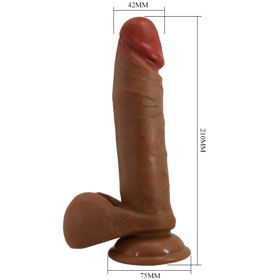 BAILE - ABEL REALISTIC DILDO 21 CM MULATTO - NOCTURNA DESIRES