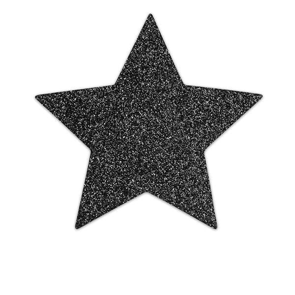 BIJOUX - INDISCRETS FLASH BLACK STAR NIPPLE CAPS BIJOUX FLASH COLLECTION  NOCTURNA DESIRES