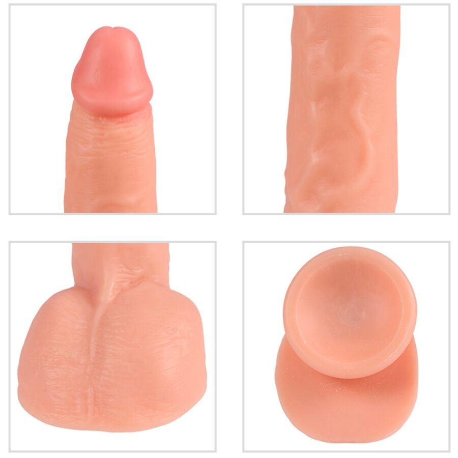 SHEQU - BEAST VIBRATING DILDO WITH REMOTE CONTROL 24.5 CM - NOCTURNA DESIRES