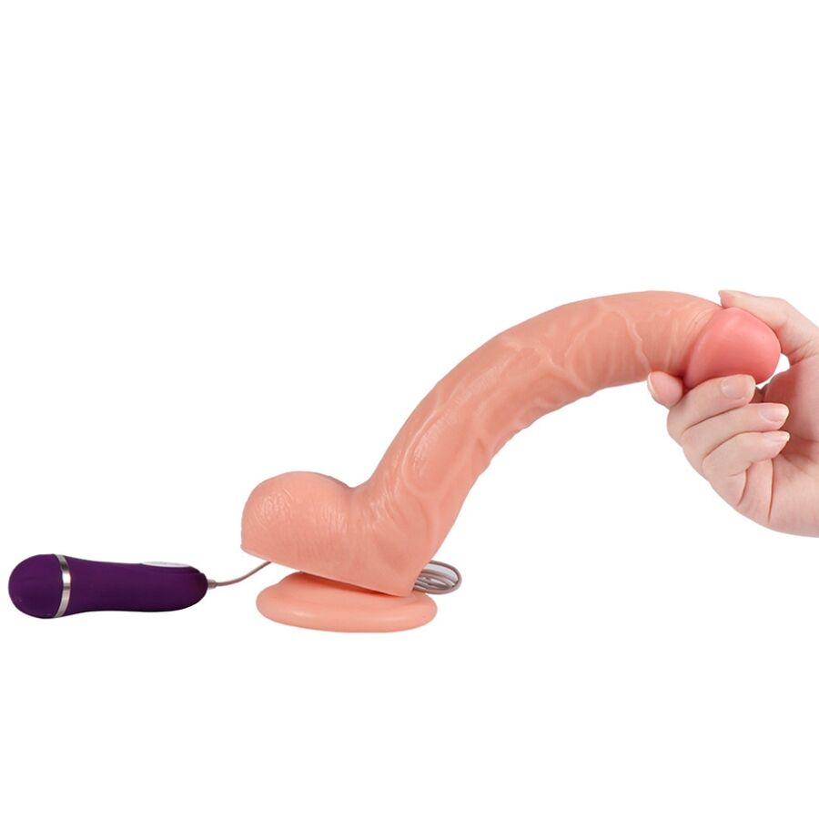 SHEQU - OPTIMUS VIBRATING DILDO WITH REMOTE CONTROL 28 CM - NOCTURNA DESIRES
