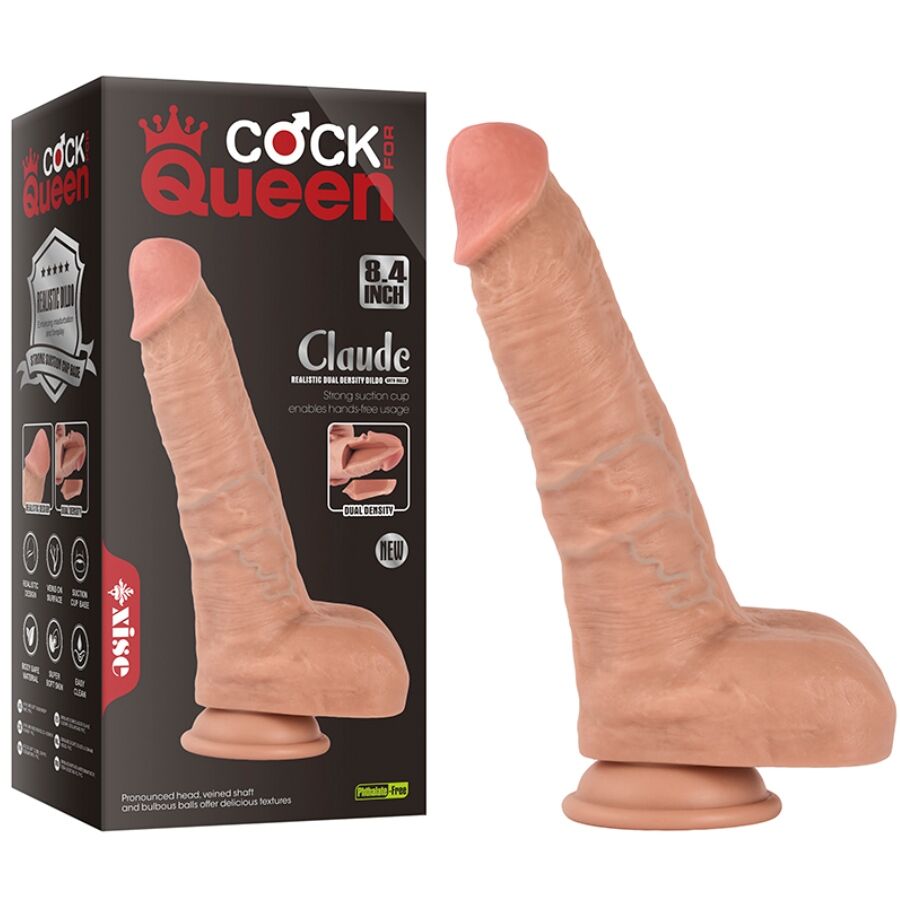XISE - CLAUDE REALISTIC DOUBLE DENSITY DILDO 16.5 CM - NOCTURNA DESIRES
