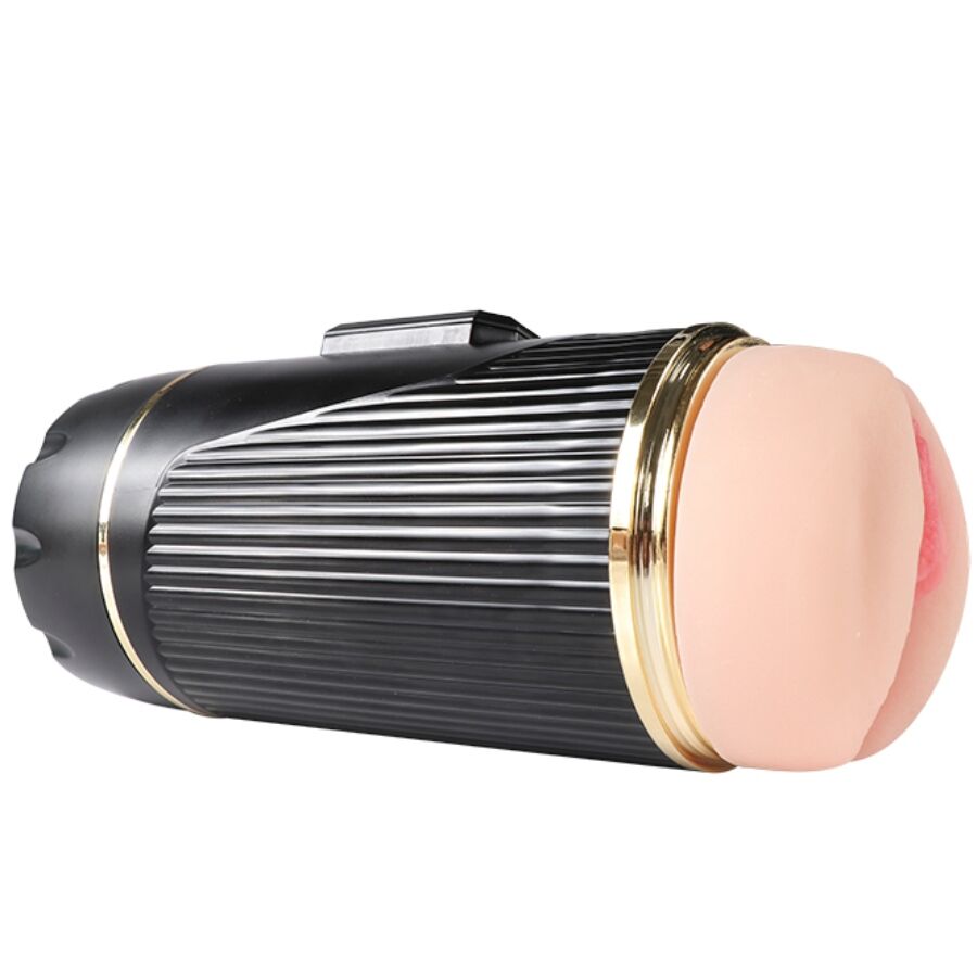 SHEQU - KAY DOUBLE MASTURBATOR WITH DUAL MOUTH AND VAGINA VIBRATION - NOCTURNA DESIRES