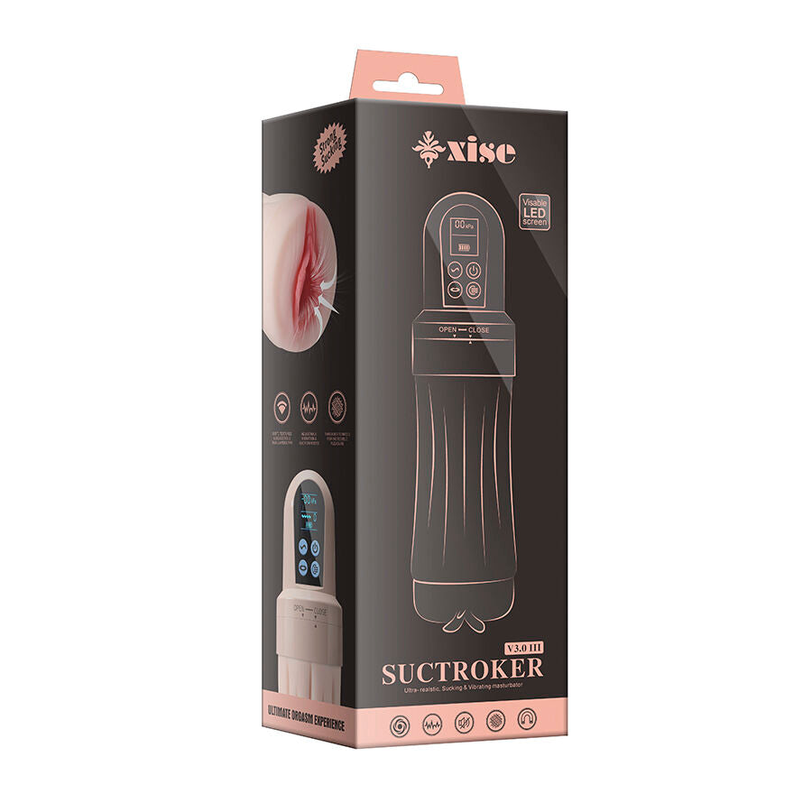 XISE - SUCTROKER V3.0 III VAGINA MASTURBATOR WITH VIBRATION - NOCTURNA DESIRES