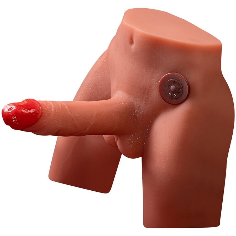 XISE - JASON REALISTIC DILDO MASTURBATOR WITH THRUSTING AND VIBRATION 17 CM - NOCTURNA DESIRES