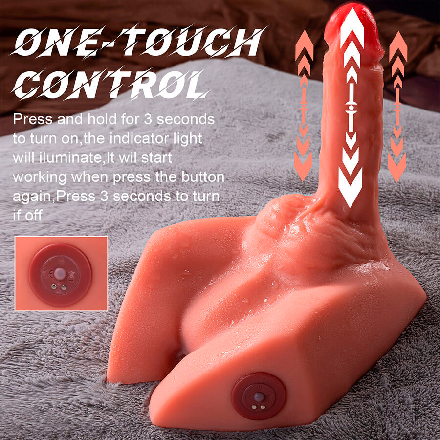 XISE - MICHAEL REALISTIC DILDO AND ANUS MASTURBATOR WITH THRUSTING 15 CM - NOCTURNA DESIRES