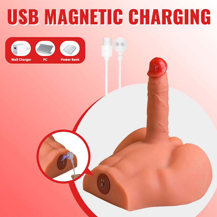 XISE - PEEL DILDO ASS REALISTIC DILDO MASTURBATOR FRONT POSITION WITH THRUSTING 17.5 CM - NOCTURNA DESIRES