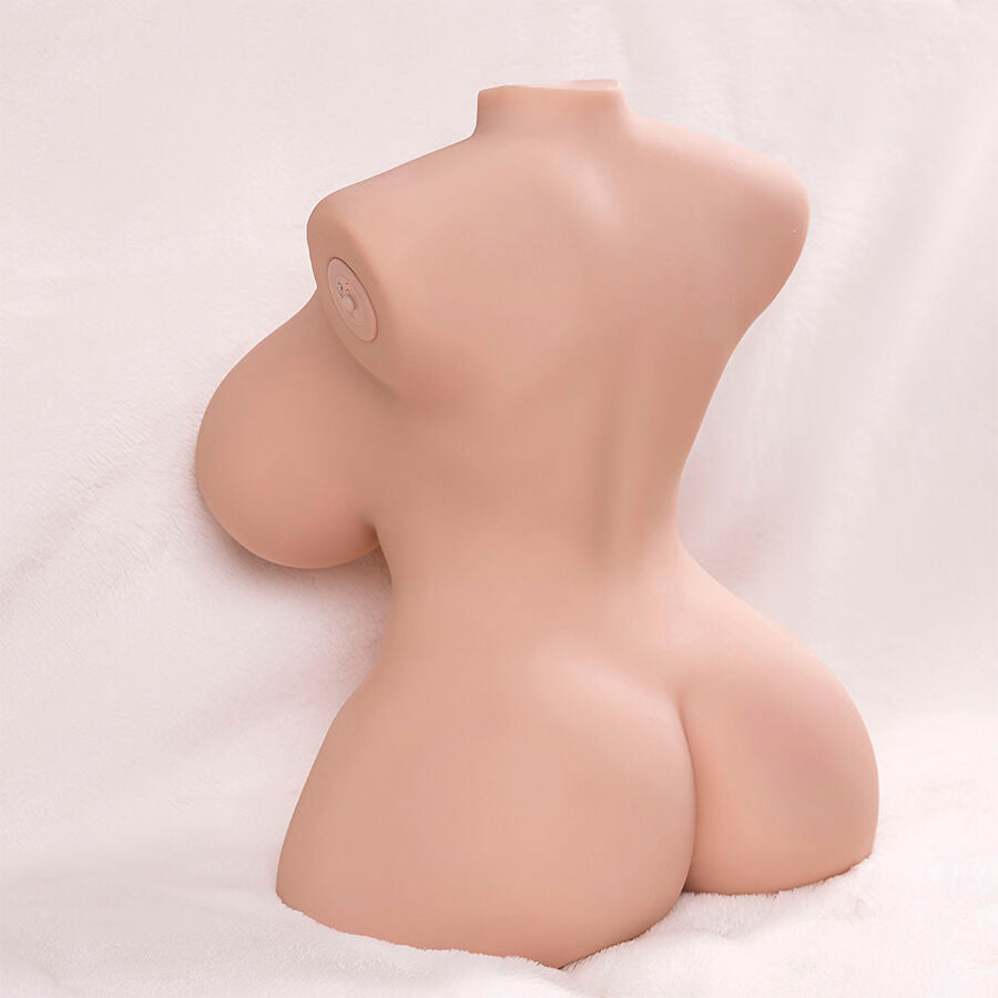 XISE - TINY THRUSTING REALISTIC TORSO WITH FEMALE VIBRATION 40 CM - NOCTURNA DESIRES